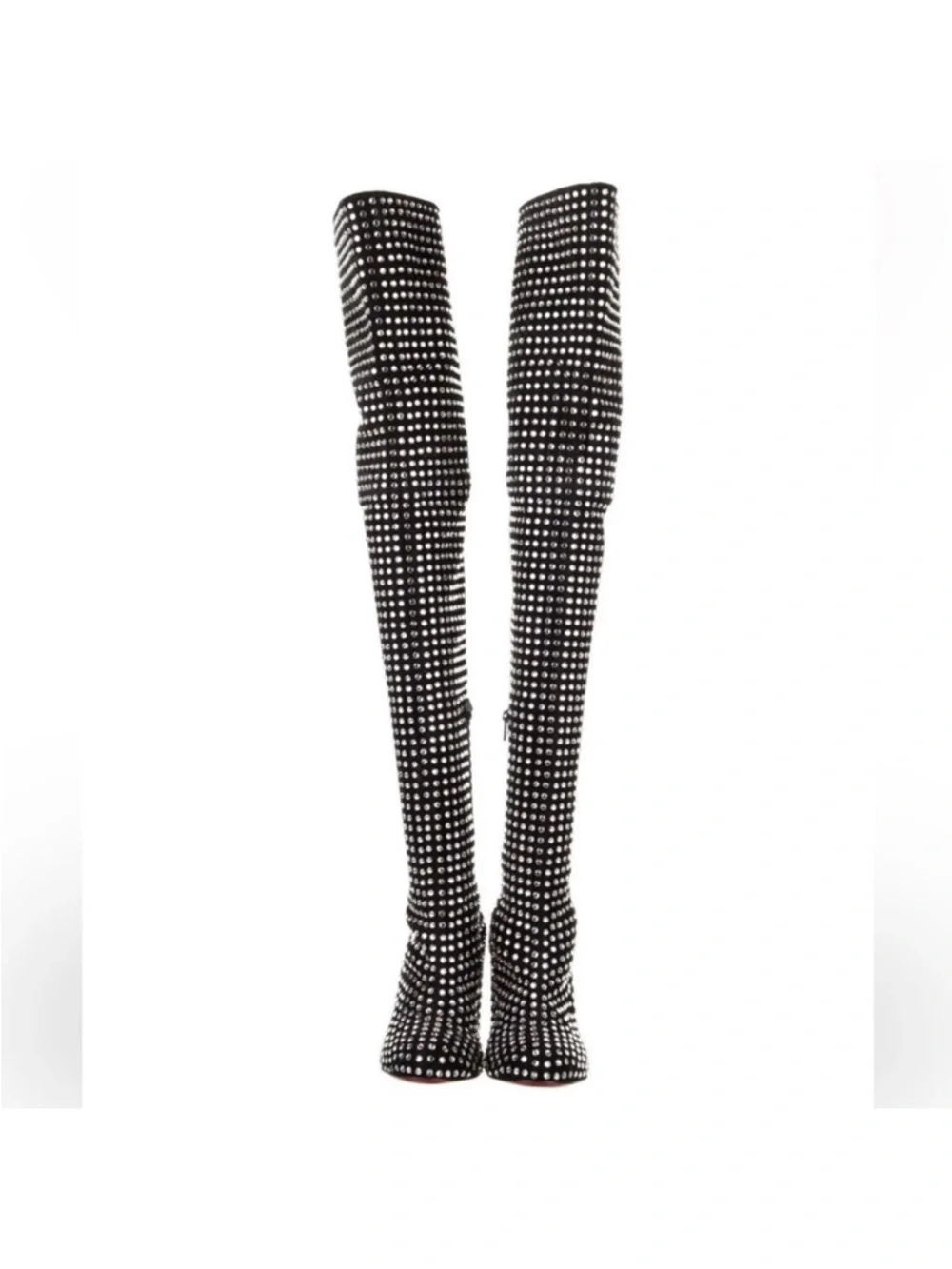 Christian Louboutin Strass Jane botta Crystal accent boots 9,995